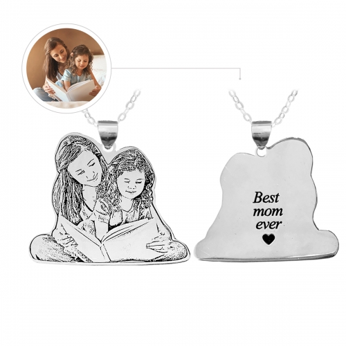 Personalized Mom Necklace Sterling Silver 925