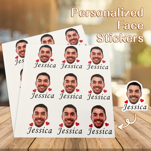 Personalized Photo Stickers(6x6cm)(10 Pieces)
